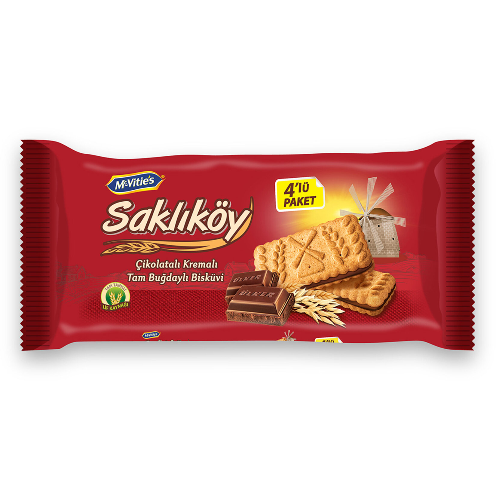 Saklıköy Sade Çikolata Kremalı 4 x 100 G