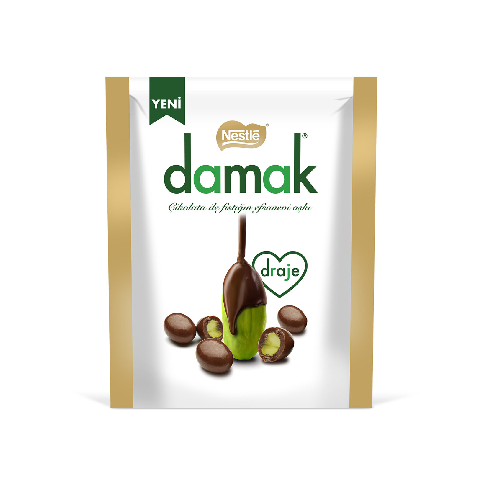 Nestle Damak Sütlü Çikolata Kaplı Antep Fıstıklı Draje 50 G