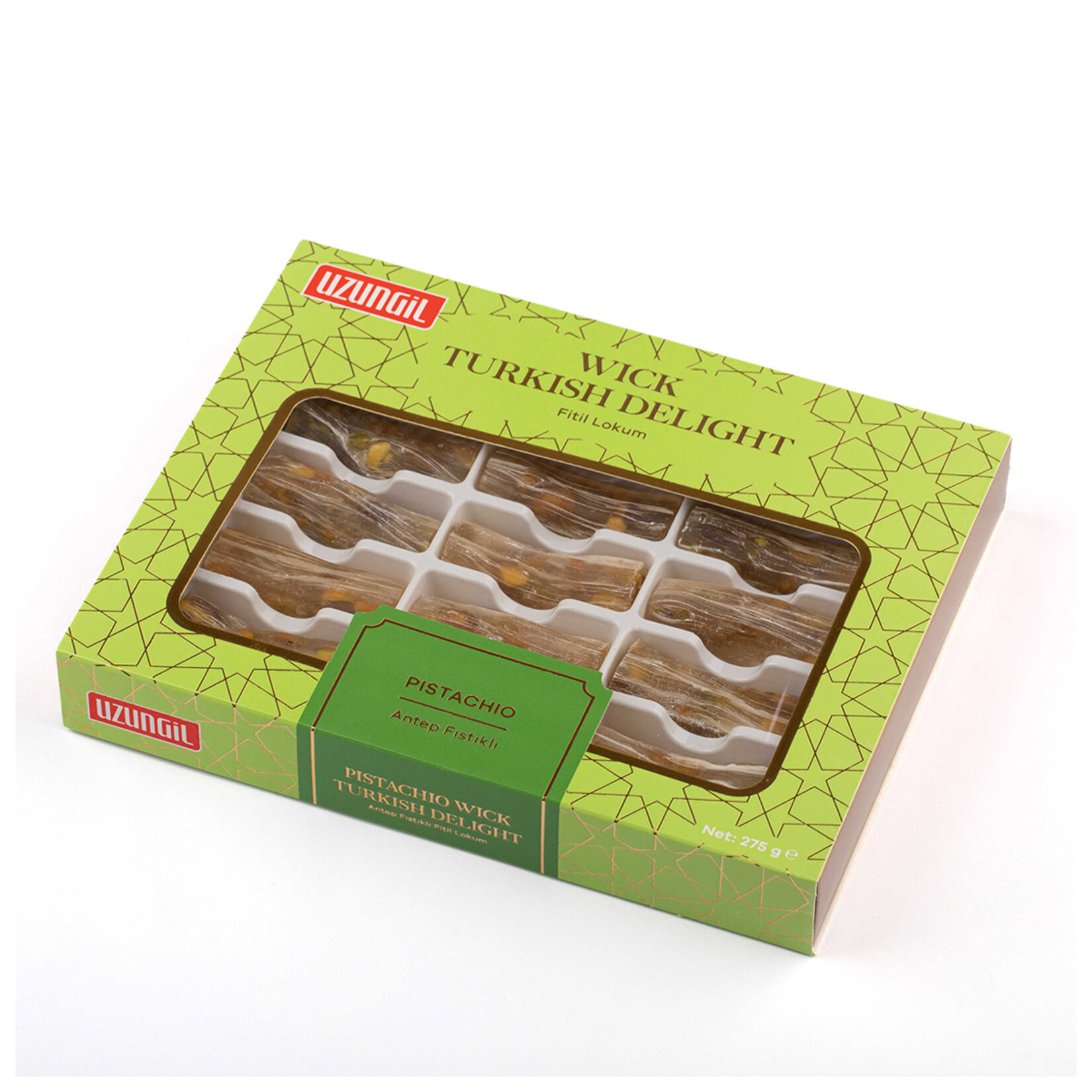 Uzungil Fitil Lokum Antep Fıstıklı 275 G