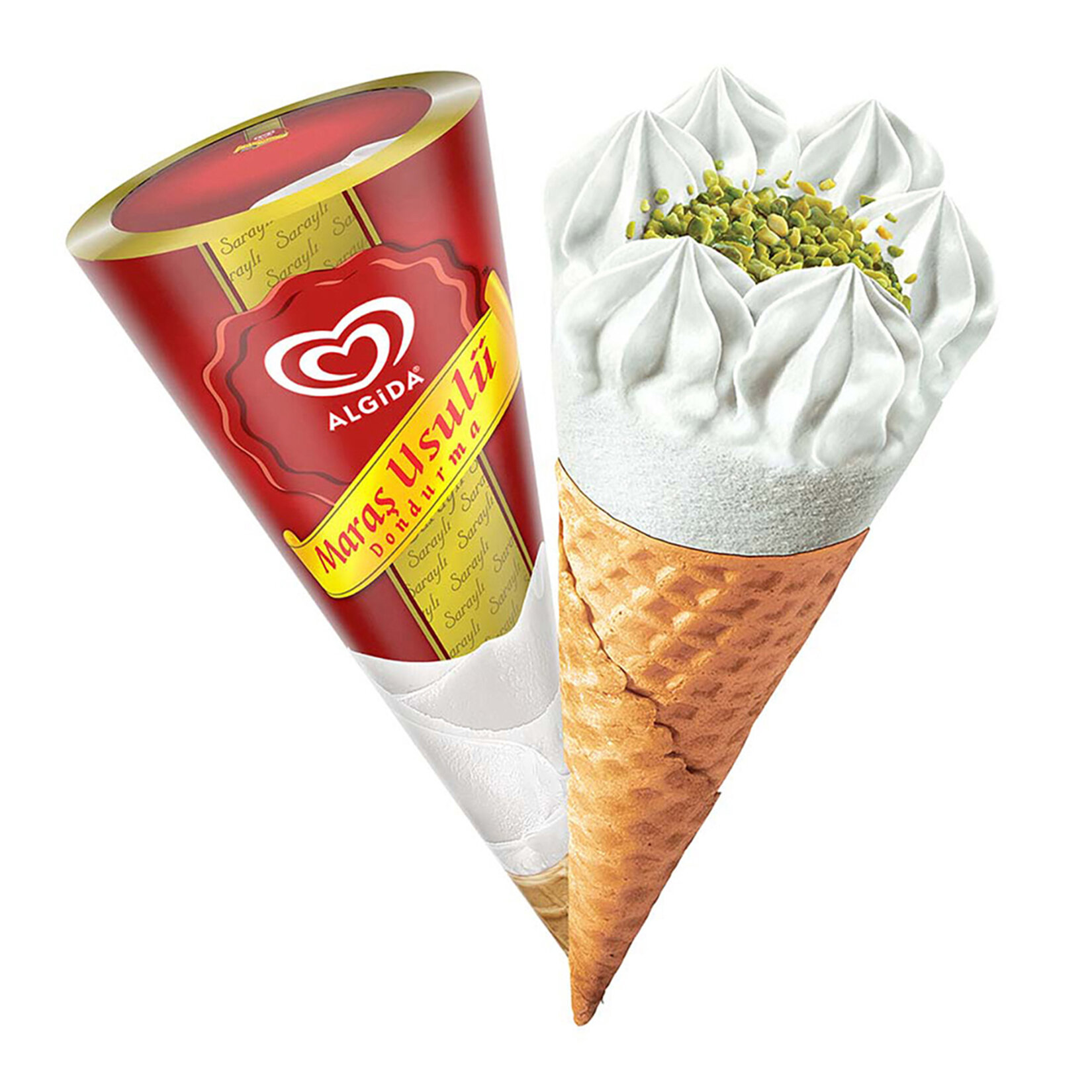 Algida Maraş Usulü Kornet Dondurma 115 Ml