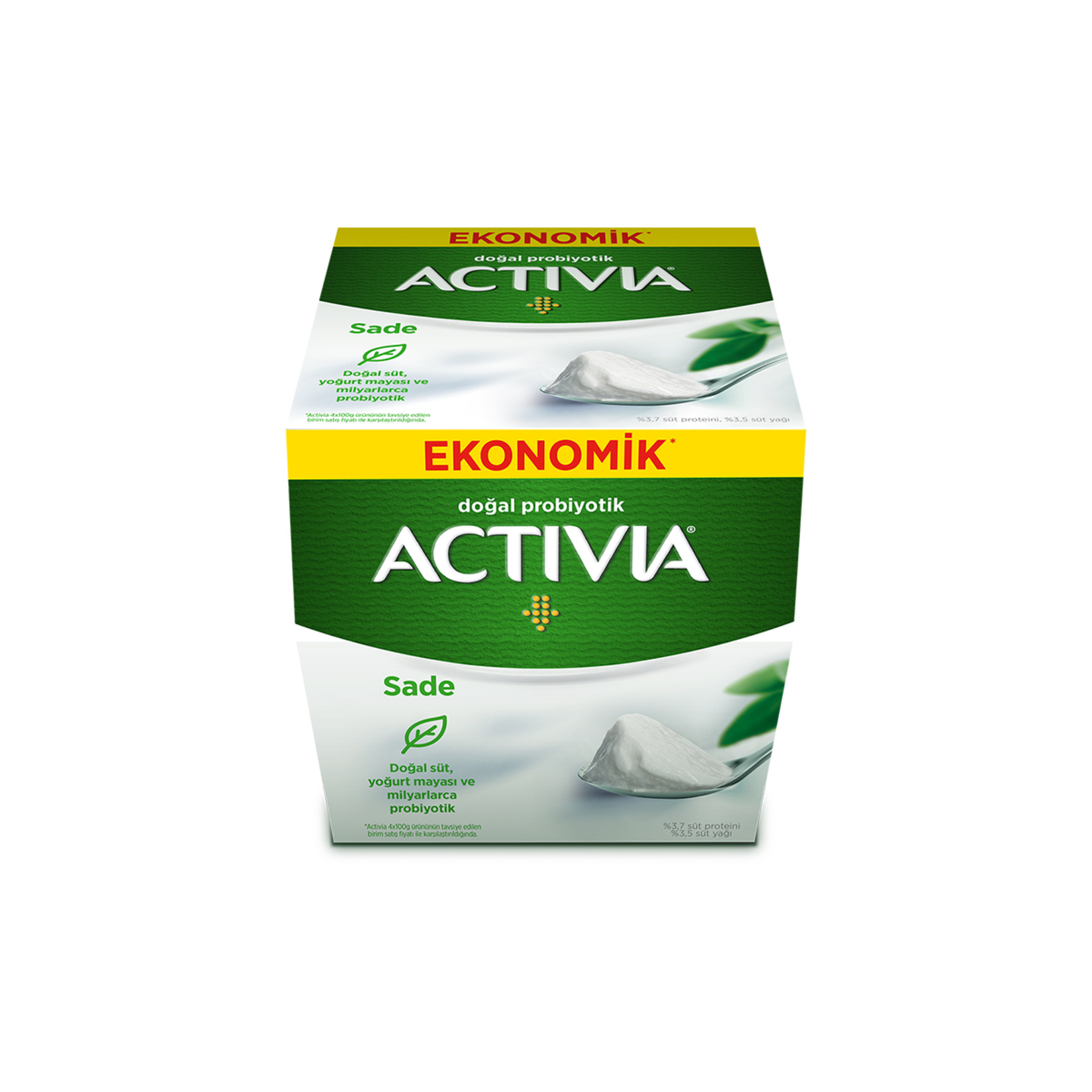 Activia Sade Probiyotik Yoğurt 8x100 G