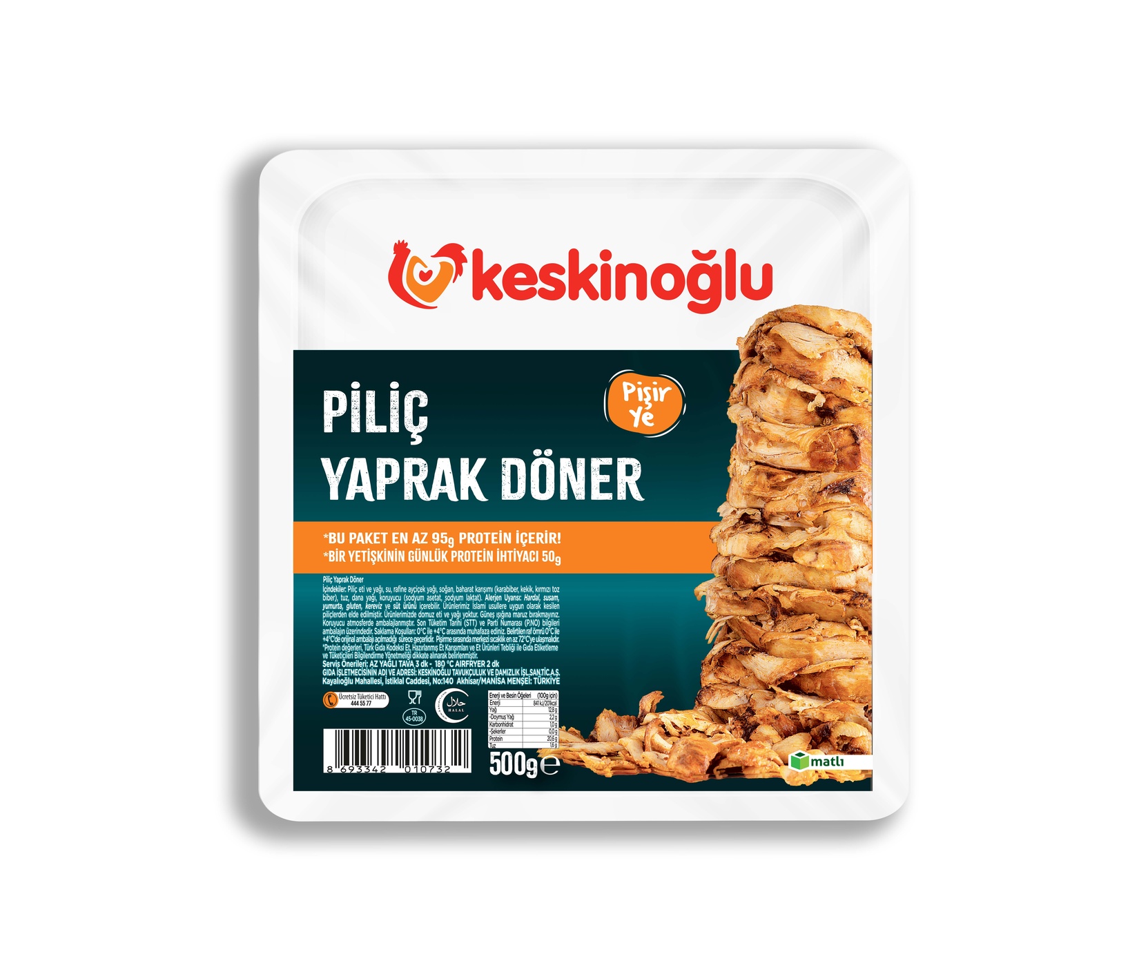 Keskinoğlu Piliç Döner 500 G
