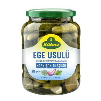 Kühne Ege Usulü Kornişon Turşu 670 G