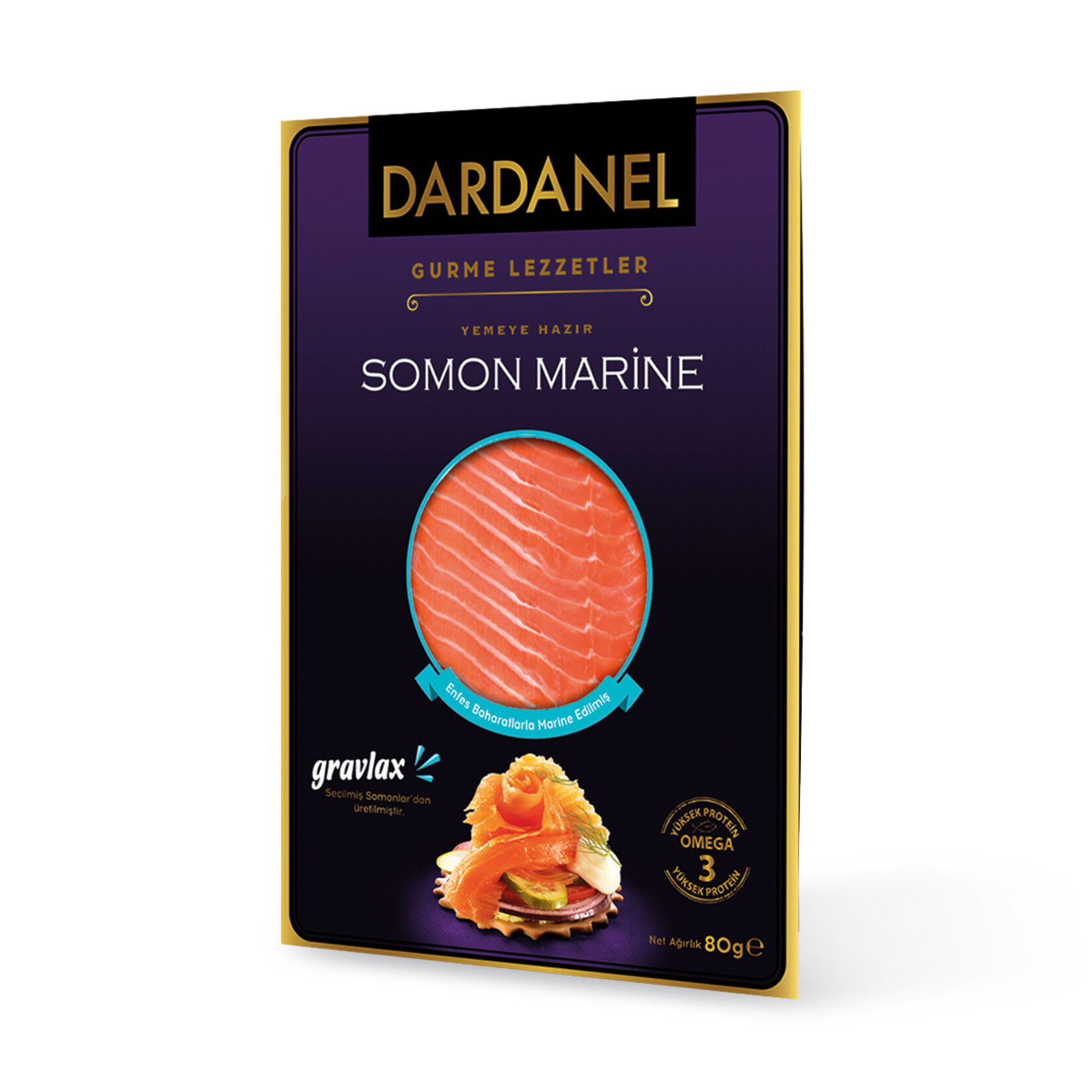 Dardanel Soğutulmuş Balık Somon Marine 80 G