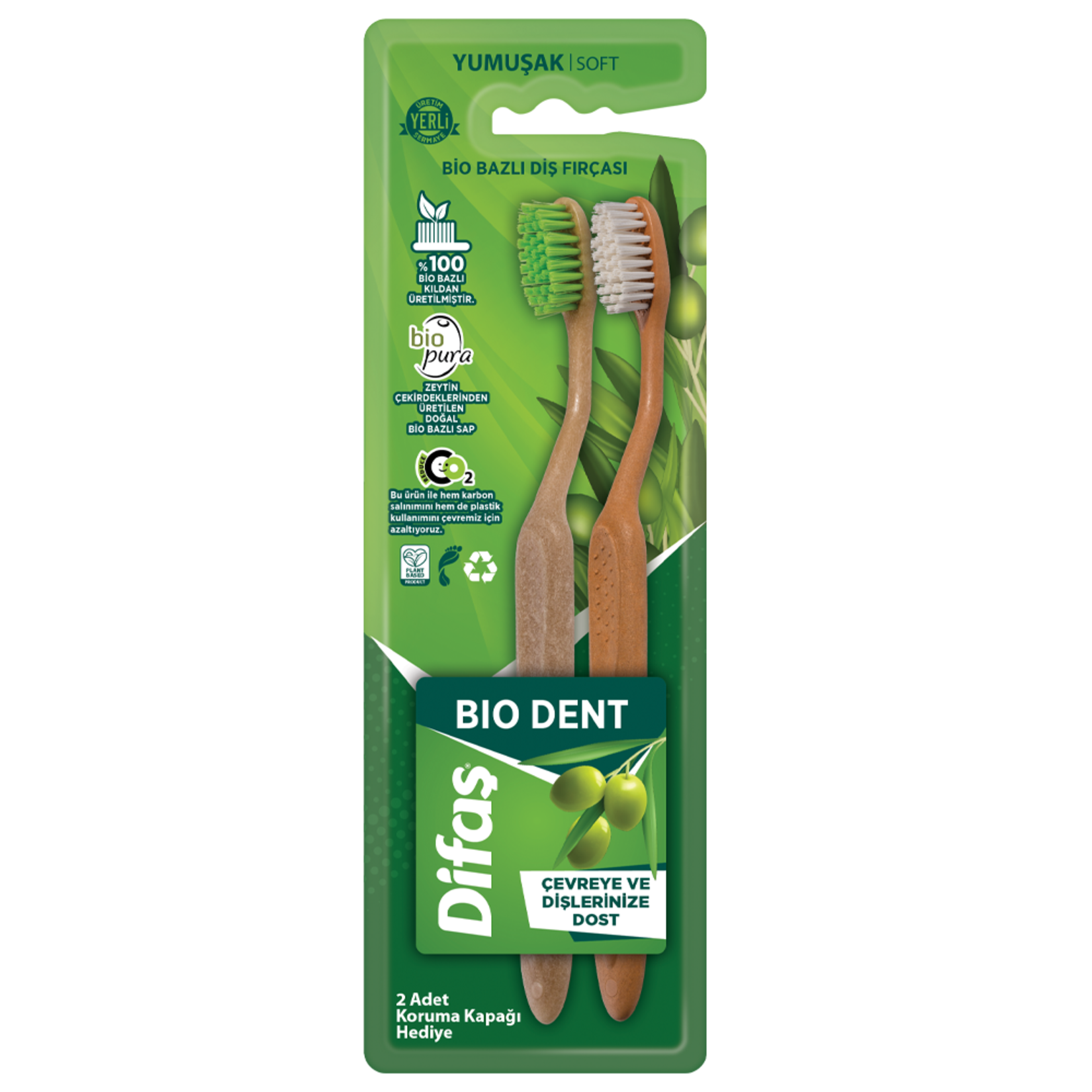 Difaş Bıo Dent Diş Fırçası 1+1