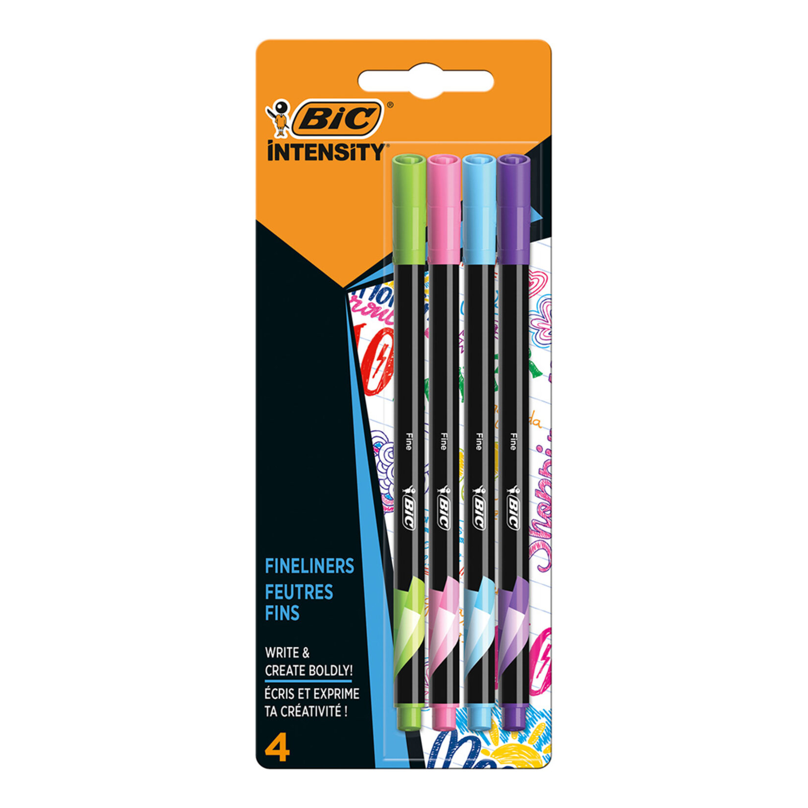 BIC Intensity Keçe Uçlu Kalem Karışık Renk 4'lü