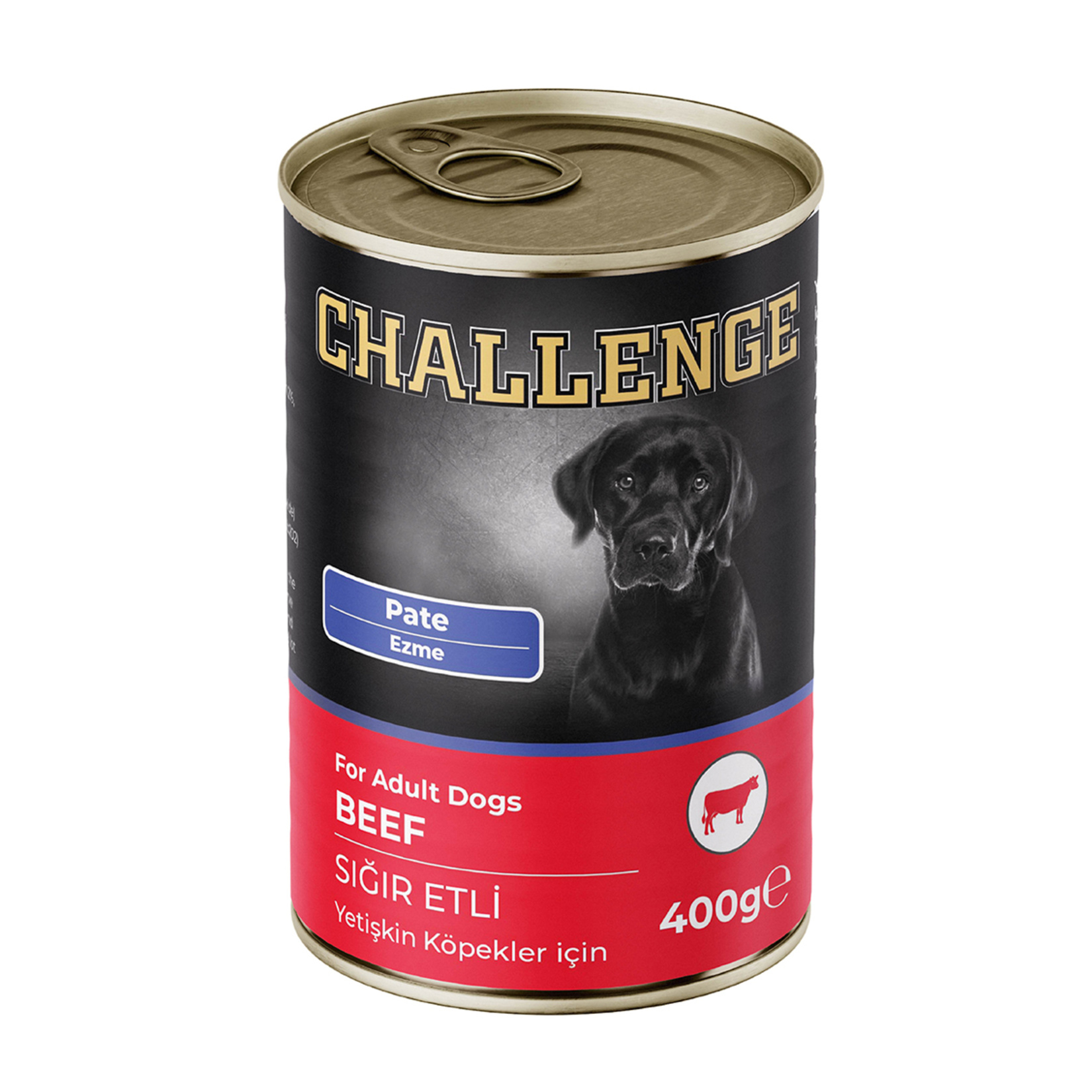 Challenge Pate Sığır Etli Yetişkin Köpek Konserve 400 G