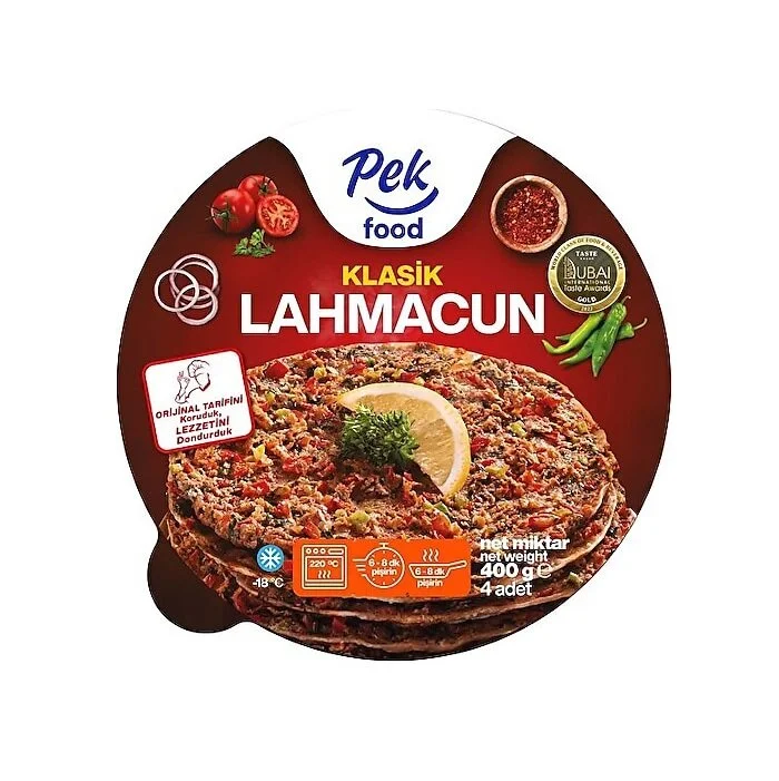 Pek Food Dondurulmuş Klasik Lahmacun 400 g