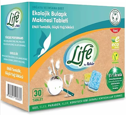 Life By Fakir Ekolojik Vegan Tablet Det 30 lu