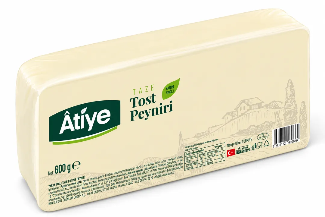 Atiye Tost Peyniri 600 Gr