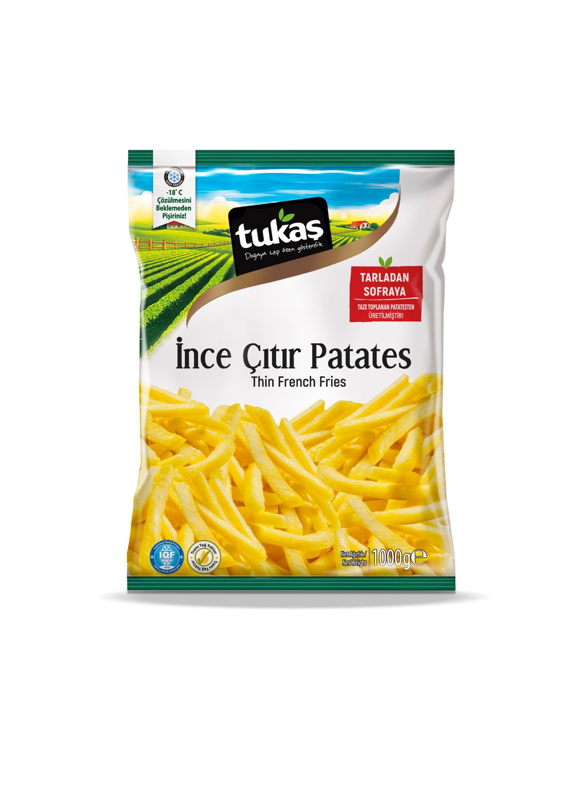 Tukaş Dnk.Sbz.Çıtır Patates 1000 Gr