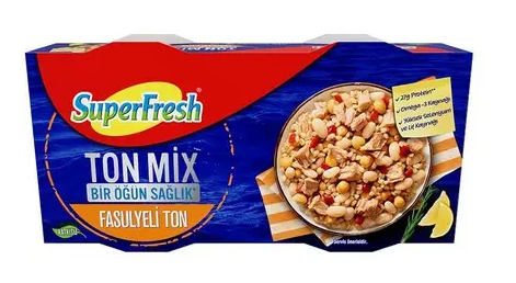 S.FRESH TON MIX FASULYELI TON BALIK 2X150 GR