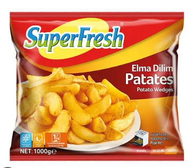 Super Fresh Dnk Sebze Elma Dilimli Patates 1000 gr
