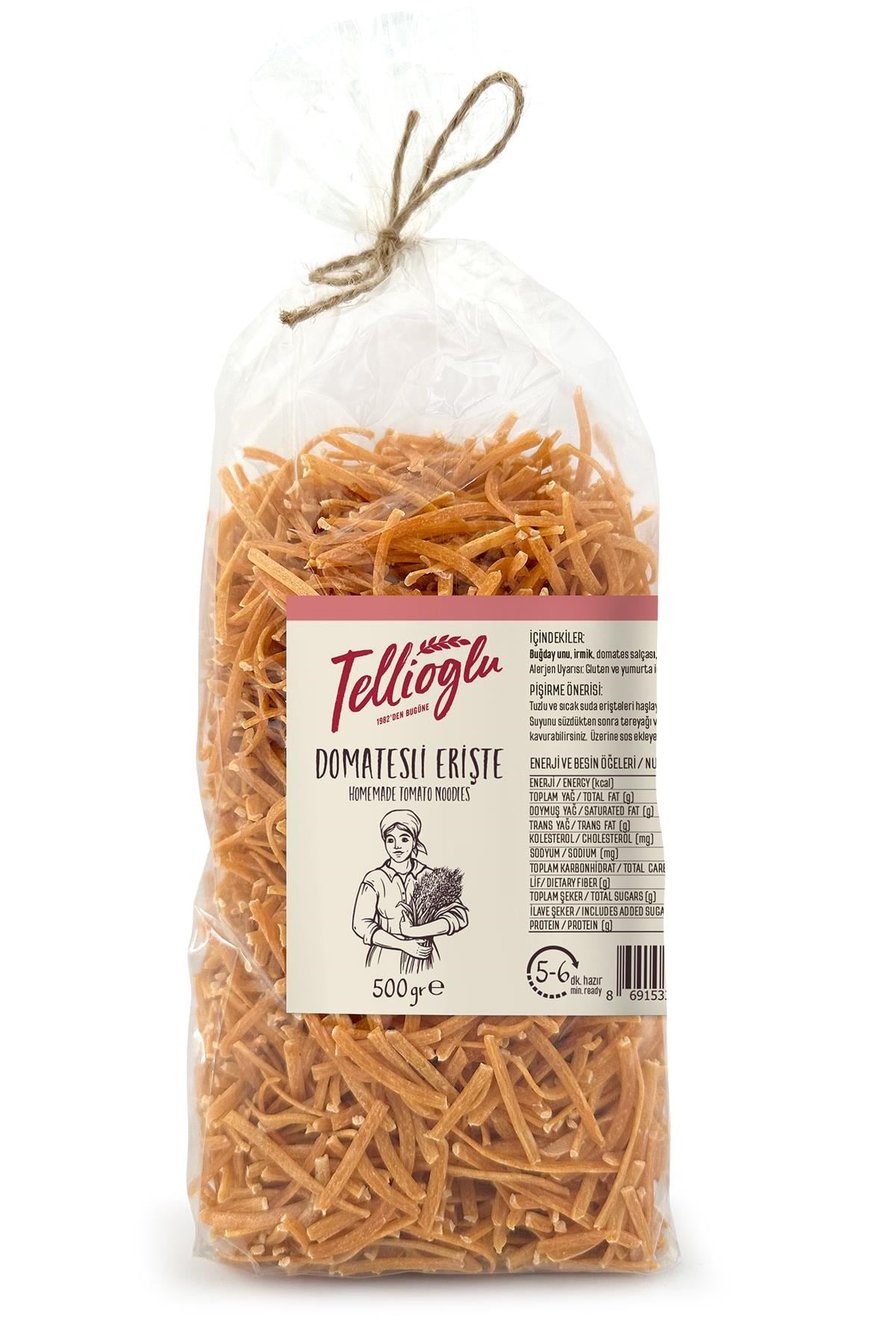 Tellioğlu Domatesli Erişte Makarna 500 gr