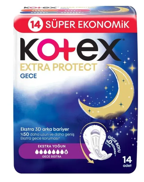 Kotex Extra Protect Ultra Quadro Gece 14 Lü