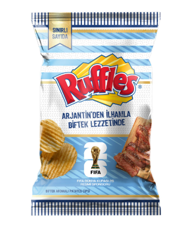Frito Ruffles Biftek Aromalı Patates Cipsi 115 Gr