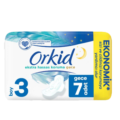 Orkid Extra Hassas Tekli Gece 7 li