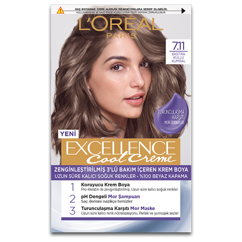 Loreal Excellence Boya 7.11 Ekstra Küllü Kumral