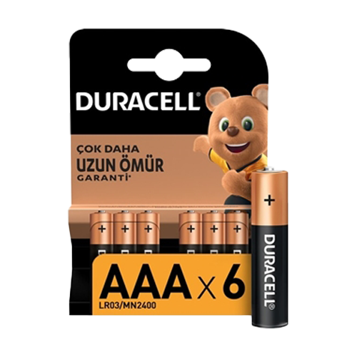 Duracell Basic 6lı İnce Kalem Pil AAA