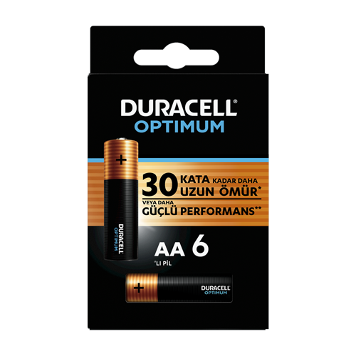 Duracell Optimum AA Kalın Kalem Pil 6 Lı