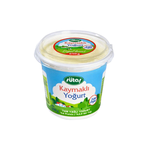 Sütaş Yoğurt Kaymaklı 500 Gr
