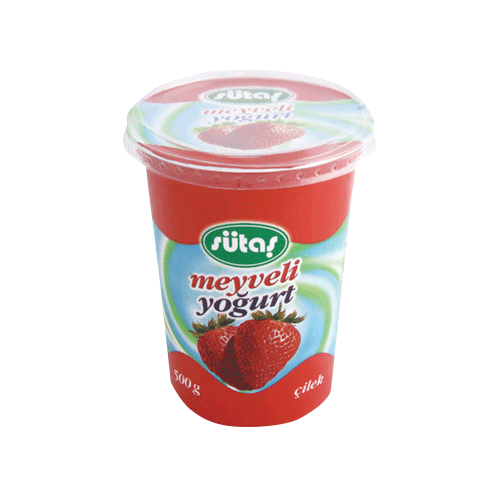 Sütaş Meyveli Yoğurt Çilekli 500 Gr.