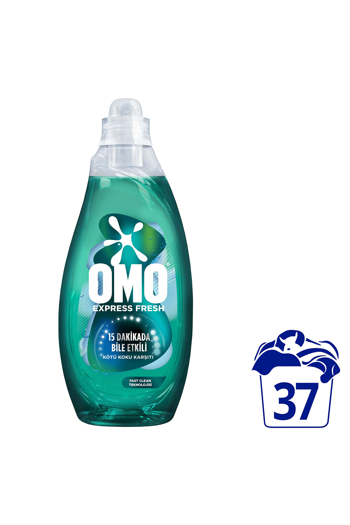 Omo Express Fresh Kötü Koku Karşıtı Beyaz Ve Renkliler Sıvı Çamaşır Deterjanı 1480 ml