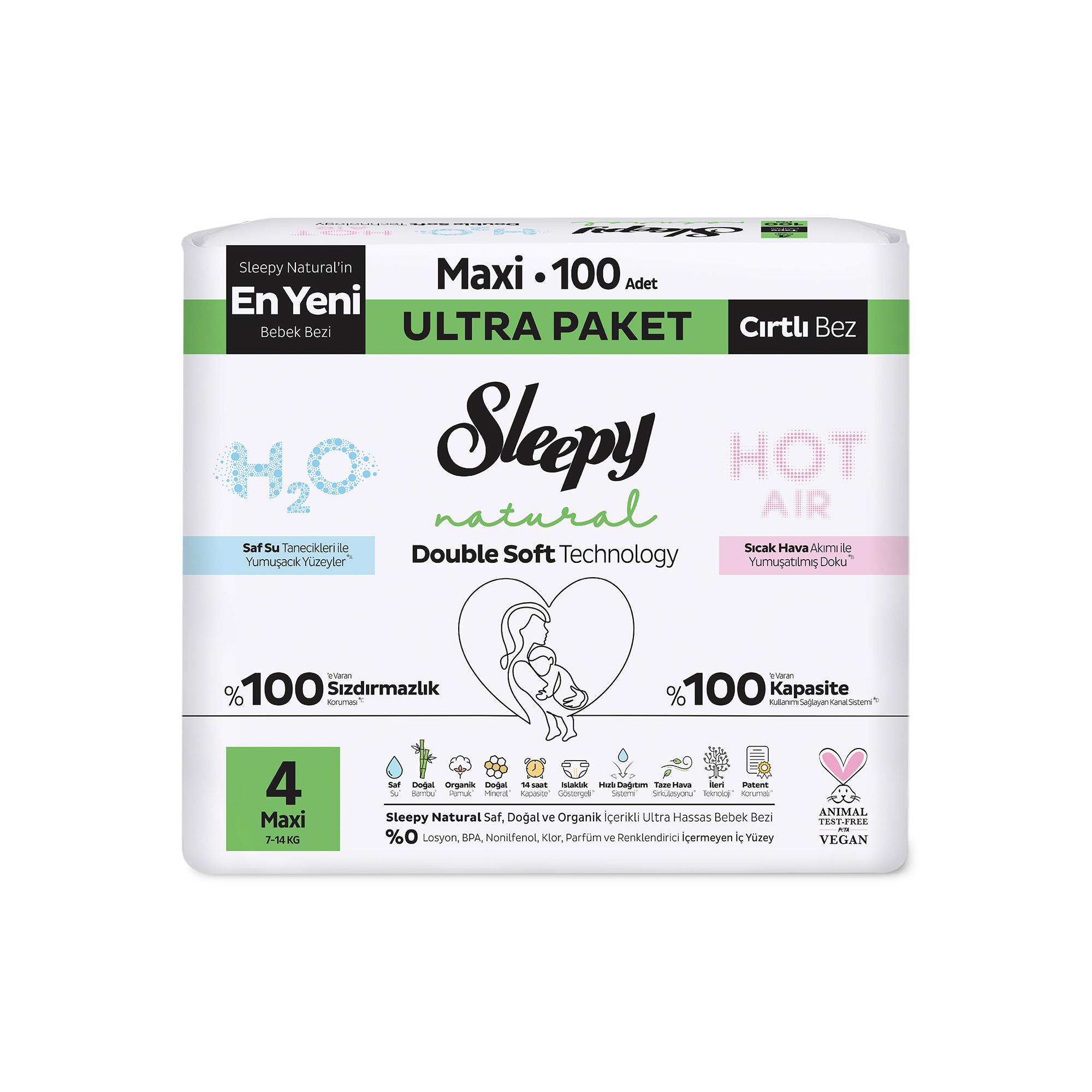 Sleepy Natural Double Soft Ultra Maxi 100
