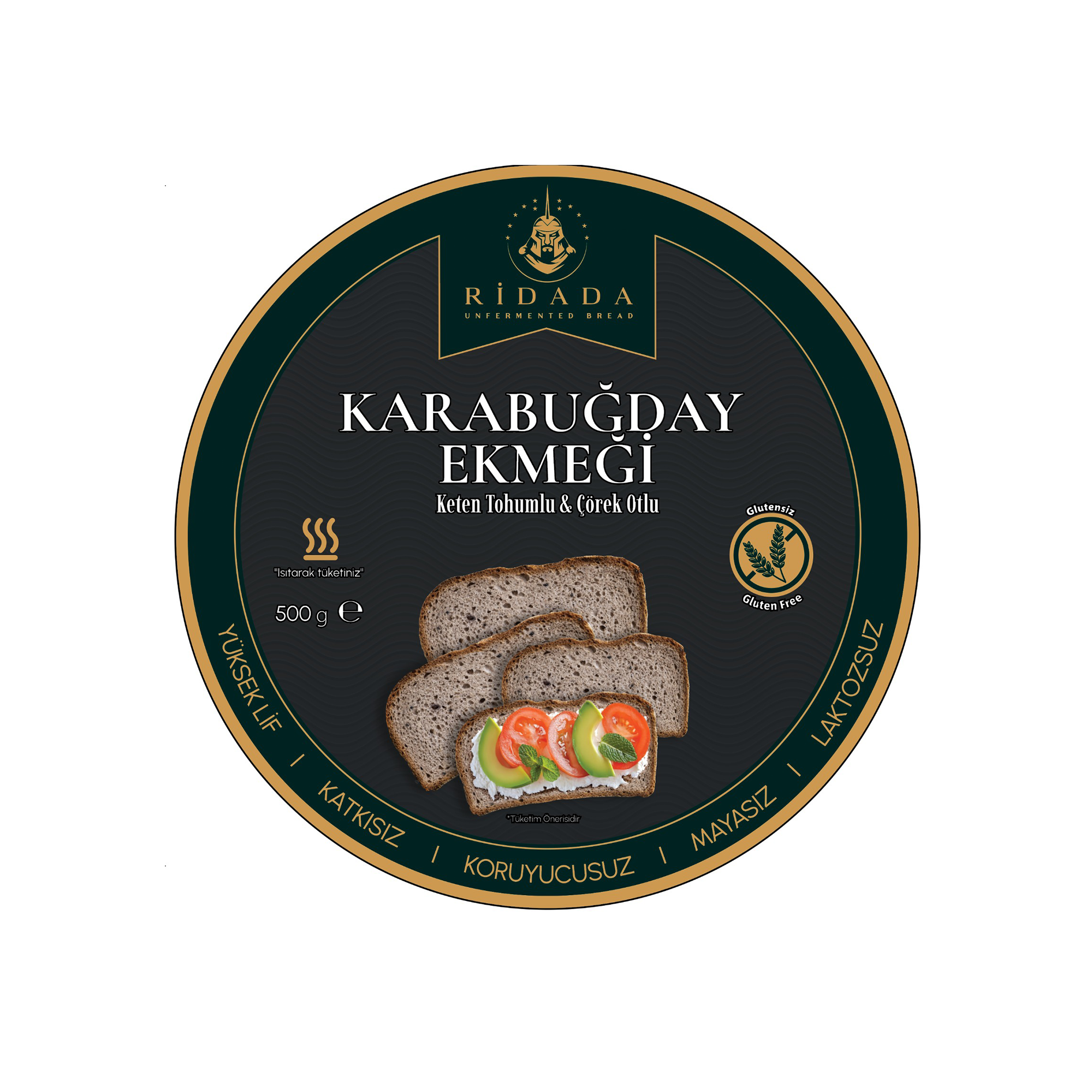 Ridada Karabuğday Keten Çörek Otlu Ekmek