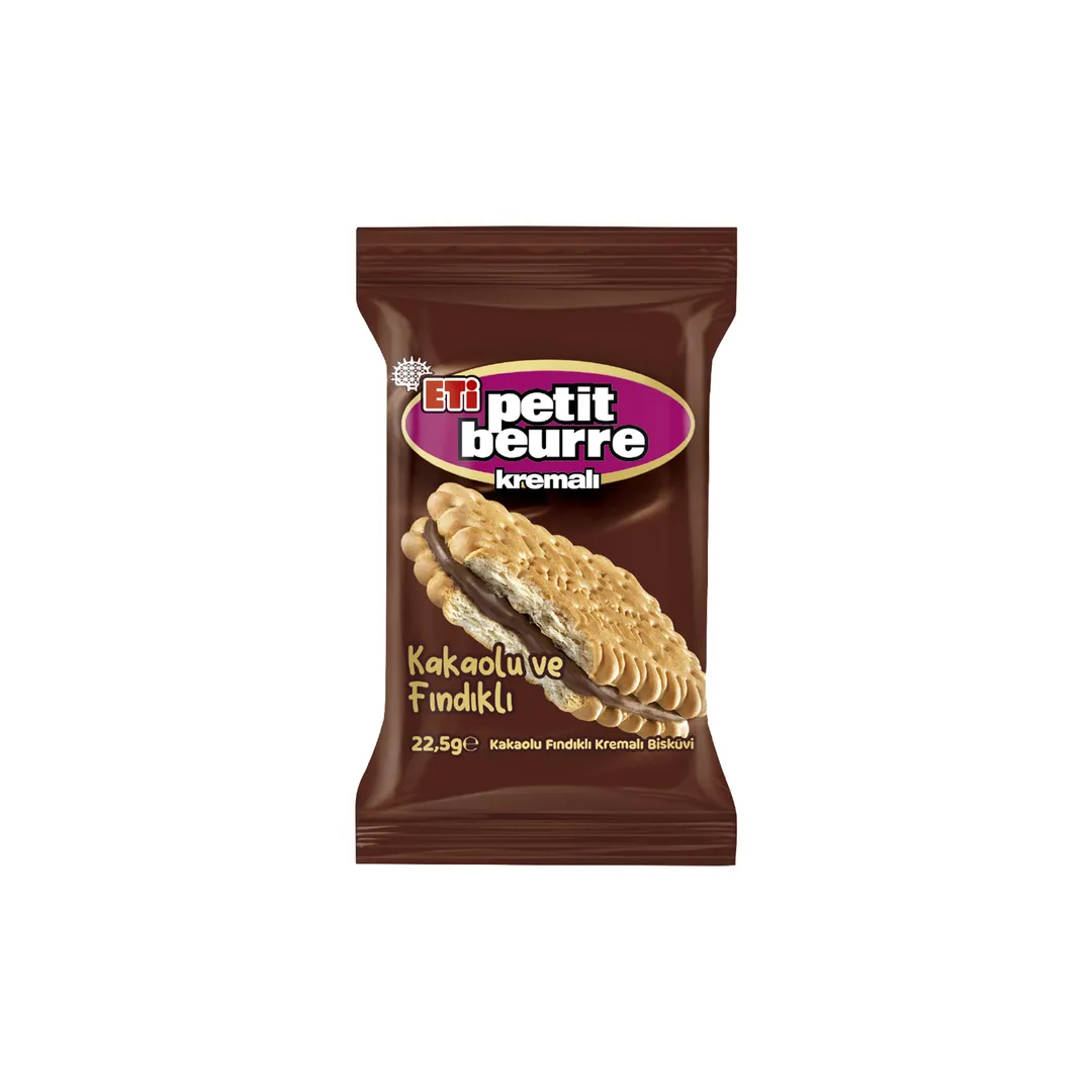 Petit Beurre Kakaolu Fındıklı Kremalı Bisküvi